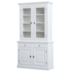 Buffetschrank Santa Lucia - 126x50x230H cm - 2 Vitrinentüren mit Scharnieren - 2 Schubladen mit Soft Close - 2 Türen mit Scharnieren - 4 Einlegeböden - verstellbare Einlegeböden
