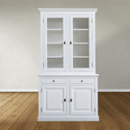 Buffetschrank Santa Lucia - 126x50x230H cm - 2 Vitrinentüren mit Scharnieren - 2 Schubladen mit Soft Close - 2 Türen mit Scharnieren - 4 Einlegeböden - verstellbare Einlegeböden