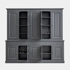 Buffetschrank Santa Maria - 260x45x230H cm - geschlossene Türen im Oberschrank - 10 Flügeltüren - 5 Soft-Close-Schubladen - verstellbare Einlegeböden