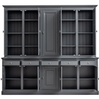 Buffetschrank Santa Maria - 260x45x230H cm - geschlossene Türen im Oberschrank - 10 Flügeltüren - 5 Soft-Close-Schubladen - verstellbare Einlegeböden