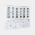 Buffetschrank Santiago - 300x45x230H cm - 6 Vitrinentüren mit Scharnieren - 6 ausziehbare Einlegeböden - 6 Schubladen mit Soft Close - 6 geschlossene Türen mit Scharnieren - verstellbare Einlegeböden