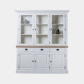 Buffetschrank Sara 01 - 180x46x206H cm - Eiche Zwischenboden - 3 Schranktüren mit Scharnieren - 3 Schubladen mit Soft Close - 3 geschlossene Scharniertüren