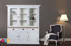 Buffetschrank Sara 01 - 180x46x206H cm - Eiche Zwischenboden - 3 Schranktüren mit Scharnieren - 3 Schubladen mit Soft Close - 3 geschlossene Scharniertüren