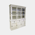 Buffetschrank South Hampton - 180x51x220H cm - 3 Schiebetüren - 3 Soft-Close-Schubladen - 3 geschlossene Schiebetüren - Glasseiten