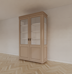 Buffetschrank Cali - 140x50x220H cm - auf Beinen - 2 Türen - teilweise aus Glas