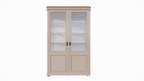 Buffetschrank Cali - 140x50x220H cm - auf Beinen - 2 Türen - teilweise aus Glas
