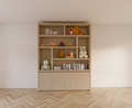 Kommode Calvert - 200x40x253H cm - grifflose Griffe - schwebendes Untergestell - schlankes Design