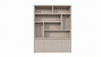 Kommode Calvert - 200x40x253H cm - grifflose Griffe - schwebendes Untergestell - schlankes Design