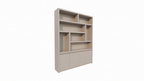 Kommode Calvert - 200x40x253H cm - grifflose Griffe - schwebendes Untergestell - schlankes Design