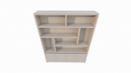 Kommode Calvert - 200x40x253H cm - grifflose Griffe - schwebendes Untergestell - schlankes Design
