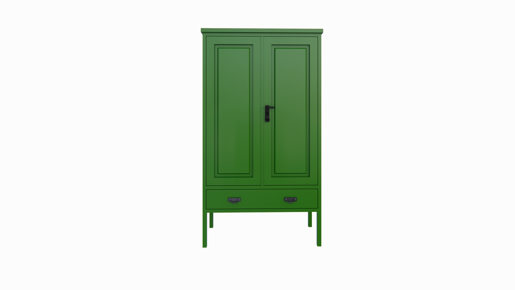 Buffetschrank Caracas - 120x45x220H cm - geschlossener Schrank auf Füßen - mit Soft-Close-Schublade