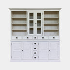Sideboard Chaumont - 210x50x220H cm - offene Fächer - 2 Vitrinentüren - 9 Schubladen - 4 geschlossene Flügeltüren