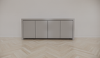 Chaves Sideboard - 200x50x80H cm - grifflose Türen - 4 Push-to-open-Türen - schlankes Design