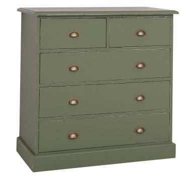 Kommode Kreta - 100x50x100H cm - 5 Soft-Close-Schubladen - schlichte Ausführung