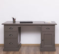 Schreibtisch China - 160x70x79H cm - 4 Soft-Close-Schubladen - 1 Tür - zerlegbar (3 Teile)