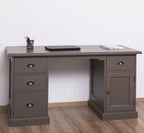Schreibtisch China - 160x70x79H cm - 4 Soft-Close-Schubladen - 1 Tür - zerlegbar (3 Teile)