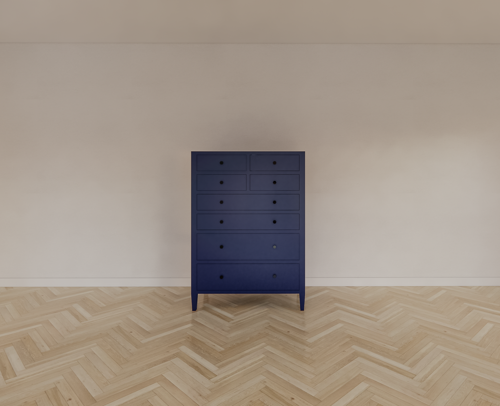 Cobar Mädchenkleiderschrank - 100x55x140cm - 8 Soft-Close-Schubladen - auf Beinen