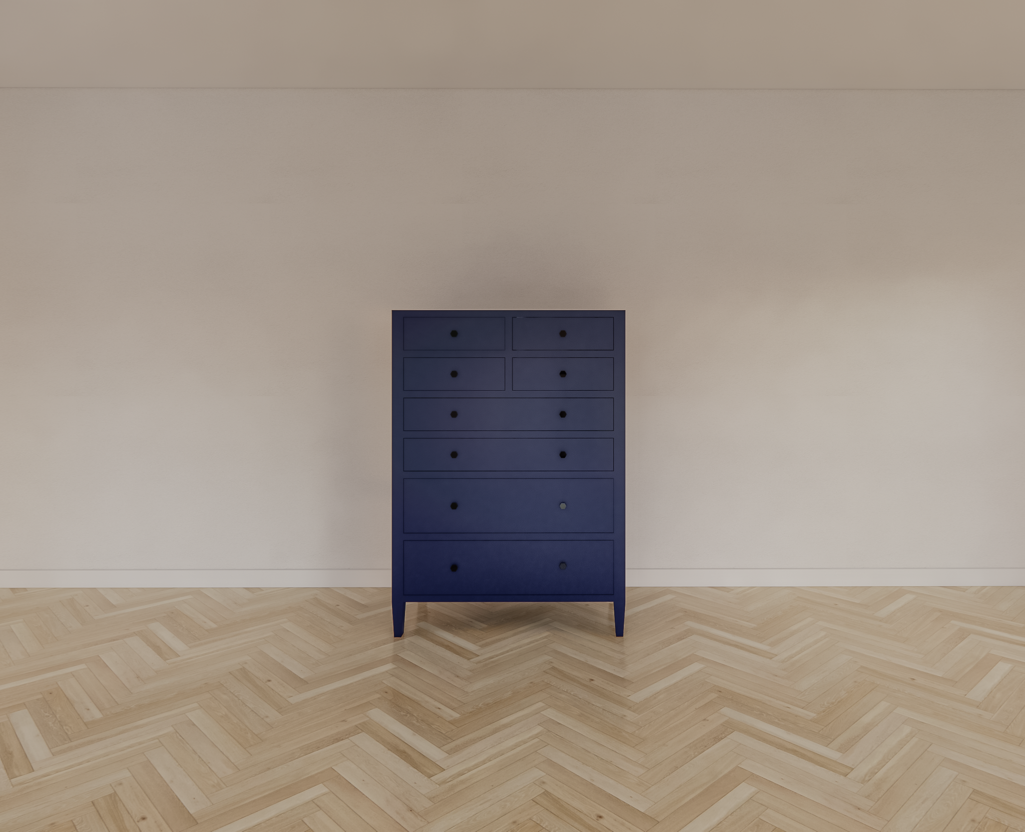 Cobar Mädchenkleiderschrank - 100x55x140cm - 8 Soft-Close-Schubladen - auf Beinen