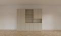 Colima Fächerschrank - 240x40x210H cm - 8 push-to-open Türen - 3cm Fachbodenstärke