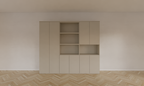 Colima Fächerschrank - 240x40x210H cm - 8 push-to-open Türen - 3cm Fachbodenstärke
