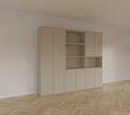 Colima Fächerschrank - 240x40x210H cm - 8 push-to-open Türen - 3cm Fachbodenstärke