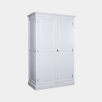 Computerschrank Roma - 120x60x190H cm - ausziehbarer Fachboden - 2 geschlossene Flügeltüren - verstellbarer oberer Fachboden