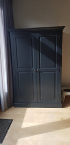 Computerschrank Roma - 120x60x190H cm - ausziehbarer Fachboden - 2 geschlossene Flügeltüren - verstellbarer oberer Fachboden