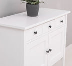 Kommode Athen - 100x40x90H cm - 3 Soft-Close-Schubladen - 2 Türen