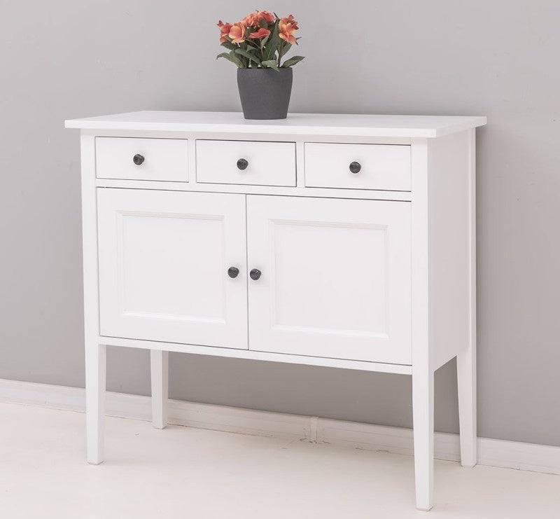 Kommode Athen - 100x40x90H cm - 3 Soft-Close-Schubladen - 2 Türen