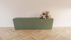 Cosenza Sideboard - 300x40x90H cm - Schubladen und Türen mit Push-to-Open-Funktion