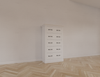 Kommode Crato - 70x35x130H cm - 5 Soft-Close-Schubladen