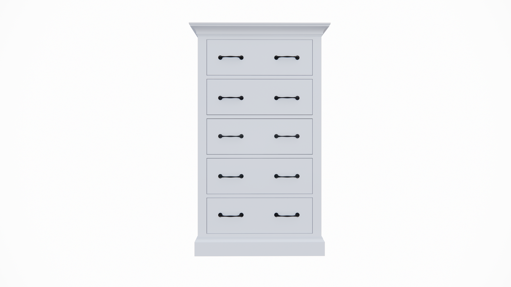 Kommode Crato - 70x35x130H cm - 5 Soft-Close-Schubladen