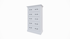 Kommode Crato - 70x35x130H cm - 5 Soft-Close-Schubladen