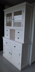 Buffetschrank Cucina - 120x45x200H cm - 2 Schranktüren - 6 Schubladen - mit offenem Fach - 2 Flügeltüren