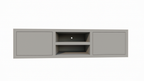 Dax TV-Sideboard - 160x40x40H cm - push-to-open Türen - 2 offene Fächer - 4cm Fachbodenstärke