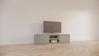 Dax TV-Sideboard - 160x40x40H cm - push-to-open Türen - 2 offene Fächer - 4cm Fachbodenstärke