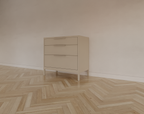 Kommode Demak 95cm - 95x50x90H cm - auf Beinen - 3 Soft-Close-Schubladen
