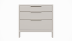 Kommode Demak 95cm - 95x50x90H cm - auf Beinen - 3 Soft-Close-Schubladen