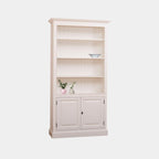 Bücherregal Den Bosch - 110x40x210H cm - 2 geschlossene Türen - 3 verstellbare Einlegeböden