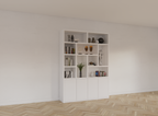 Dinan Schrank - 177x40x260H cm - Push-to-open Türen - 4cm Bodenstärke
