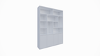 Dinan Schrank - 177x40x260H cm - Push-to-open Türen - 4cm Bodenstärke