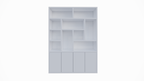Dinan Schrank - 177x40x260H cm - Push-to-open Türen - 4cm Bodenstärke