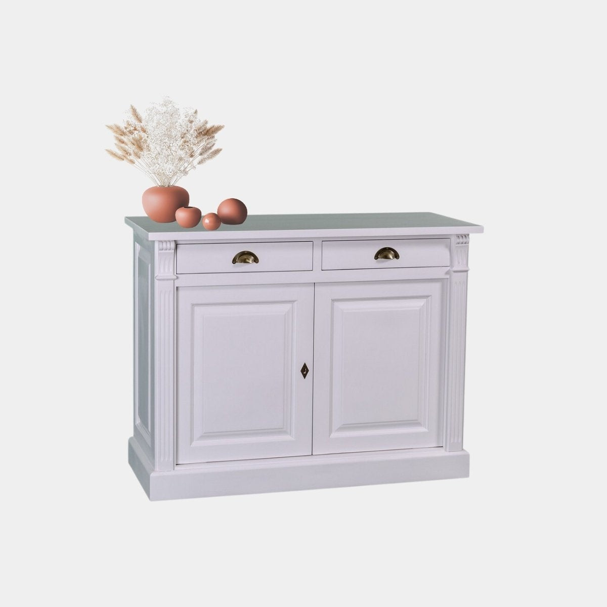 Sideboard Eindhoven - 120x50x90H cm - 2 Türen - 2 Soft-Close-Schubladen - rustikale Ausführung