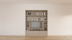 Fisterra Fächerschrank - 200x35x240H cm - push-to-open Türen - glatte Oberfläche