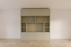 Flensburger Fächerschrank - 240x40x255H cm - Push-to-open-Türen - schlichte Ausführung