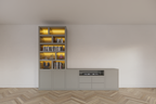 TV-Fach Sideboard Fleurus - 300x40x240H cm - Push-to-open Türen - 4 Push-to-open Schubladen - schlichte Ausführung (STANDARD OHNE BELEUCHTUNG)