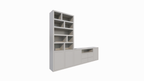TV-Fach Sideboard Fleurus - 300x40x240H cm - Push-to-open Türen - 4 Push-to-open Schubladen - schlichte Ausführung (STANDARD OHNE BELEUCHTUNG)