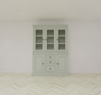 Buffetschrank Foggia 03 - 160x48x225H cm - 3 Schranktüren - 3 Soft-Close-Schubladen - 2 geschlossene Türen - rustikaler/klassischer Dekorrahmen