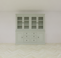 Buffetschrank Foggia 04 - 220x48x225H cm - 4 Schranktüren - 6 Soft-Close-Schubladen - 2 geschlossene Türen - rustikaler/klassischer Dekorrahmen