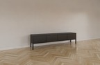 Fontas TV-Anrichte - 200x40x50H cm - Push-to-open-Türen - auf Beinen - schlankes Design